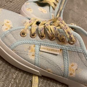 Love Shack Fancy Superga Canvas Sneakers size 9.5 New Condition